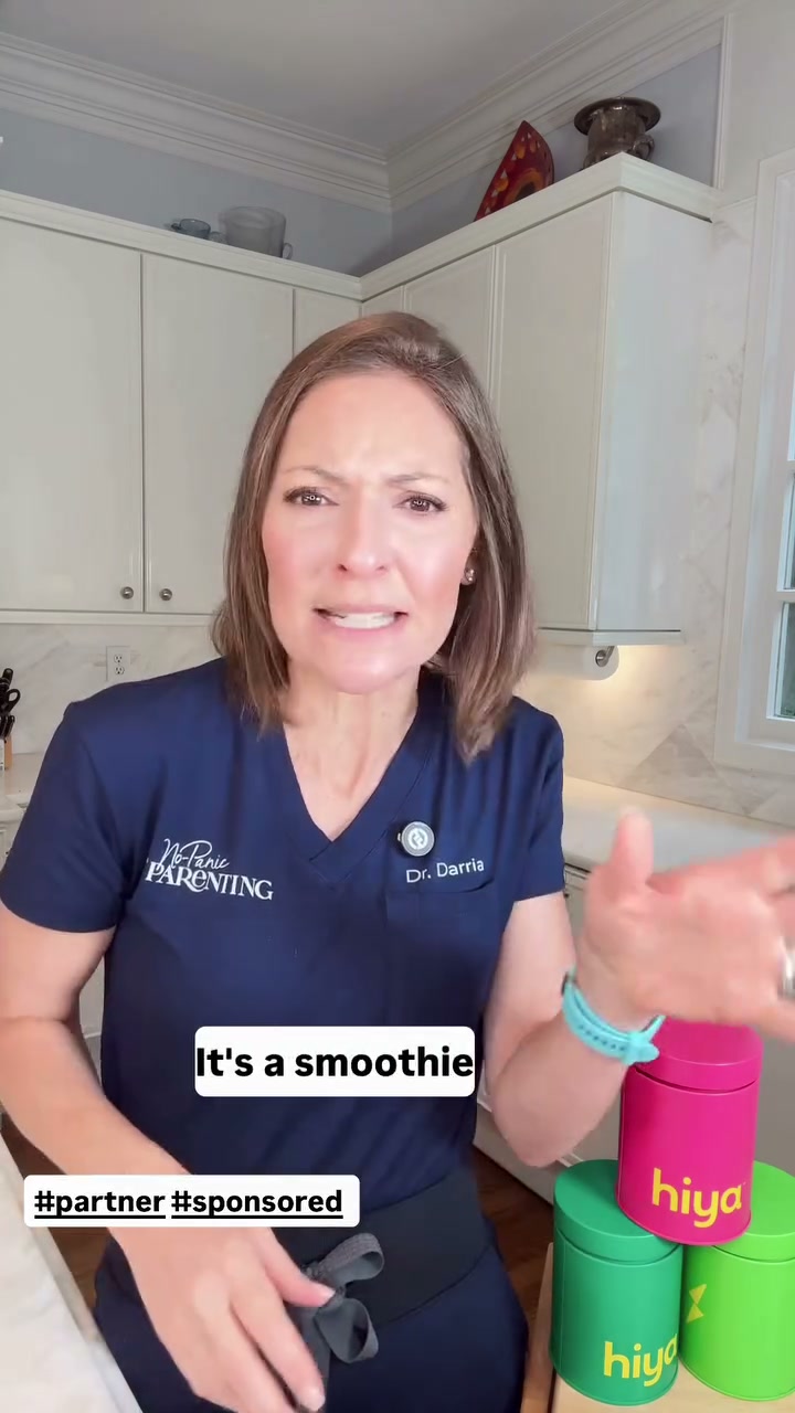 Dr. Darria describing the kid-friendly smoothie reframe in the sponsored Hiya ad